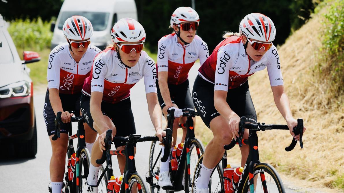 VID O. Cyclisme Tour de France f minin. L quipe Cofidis a